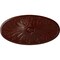 Ekena Millwork Madrid Ceiling Medallion, Hand-Painted Brushed Mahogany, 24 3/4"W x 12 1/2"H x 1 3/4"P CM24X12MABMF - alternate 1
